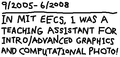 Teaching Assistant (9/2005-6/2008)